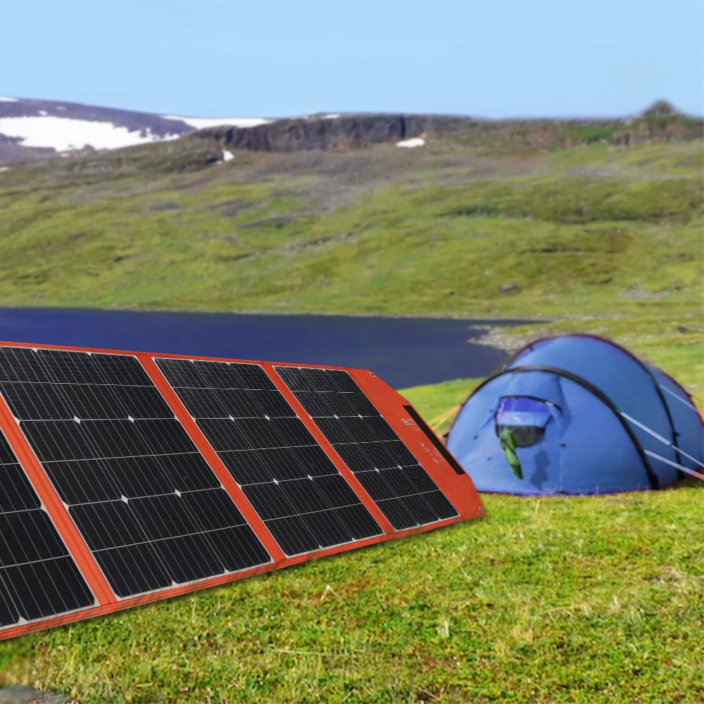 200W Portable Solar Panel Foldable & Durable Waterproof Ip68 For Outdoor Adventures Foldable Solar Panel ETFE