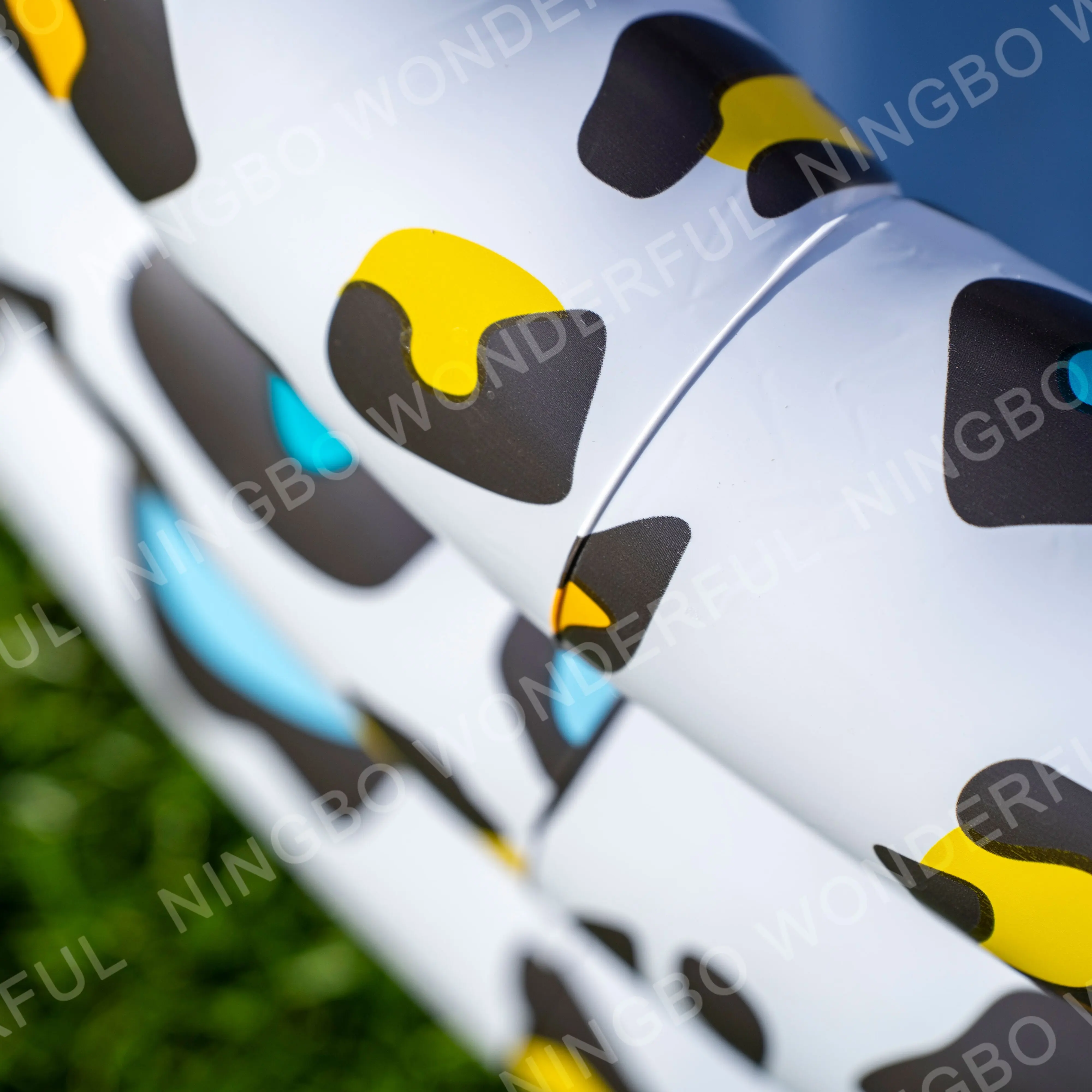 New Design Baby Backyard Outdoor 3-ring Swimming Pool Zebra Print Inflatable Garden Pool Outdoor