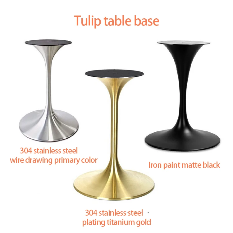 Tulip Metal Table Base Parts Supply Commercial cheap metal table legs  Wholesale