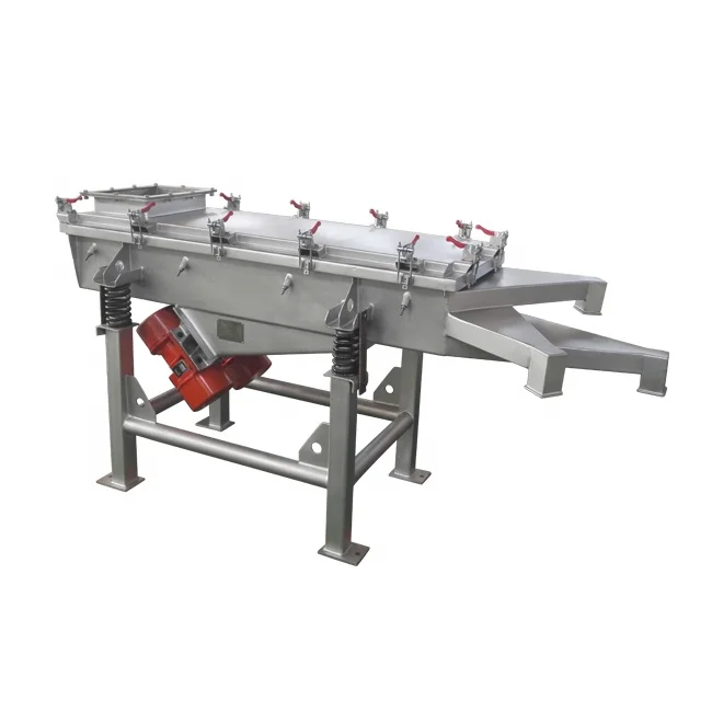 DZJX 1 2 3 4 Decks Horizontal Powder Sand Linear Screen Vibrating Sifter Vibratory Grading Sieve Vibro Sieving Machine