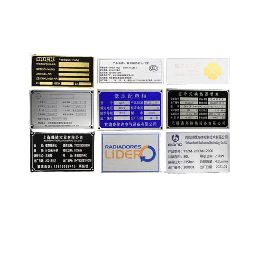 custom engraved brand logo sew metal labels tag brass tags thickness standard blank metal brass id custom metal hem tags 3d