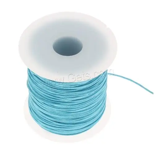Wholesale fashion jewelry making findings Waxed Cotton Cord with plastic spool 1mm Approx 70m/Spool 1313972