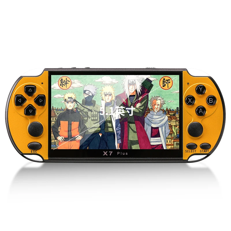Good quality X7 Plus 5.1 inch HD big screen game console retro 8G dual joystick handheld game console suitable for PSP game
