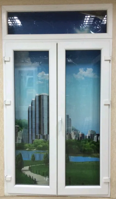 Factory new price pvc frame door vinyl material safety entrance door windproof upvc door