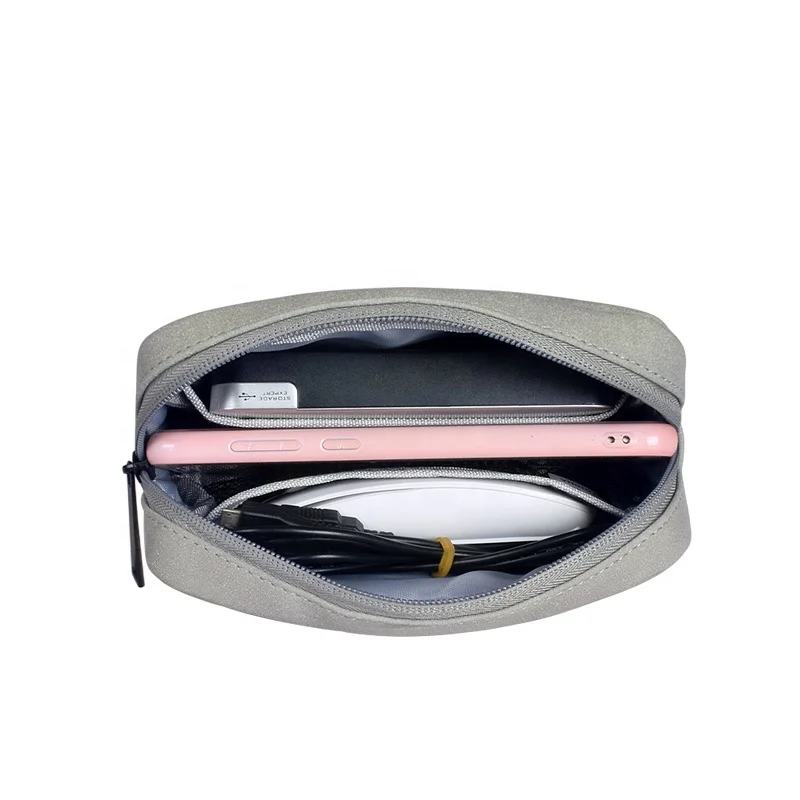 
In stock empty logo quick deliver small travel usb cable organiser bag 