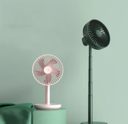 2024 Fashion Portable Foldable Telescopic USB Rechargeable Floor Desk Fan Air Cooler Partner Fan China Factory Distributor Price