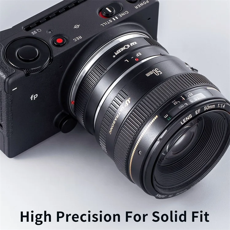 K&F Concept High Precision Lens Mount Adapter Ring for Canon EF Lens to Leica L Camera Body