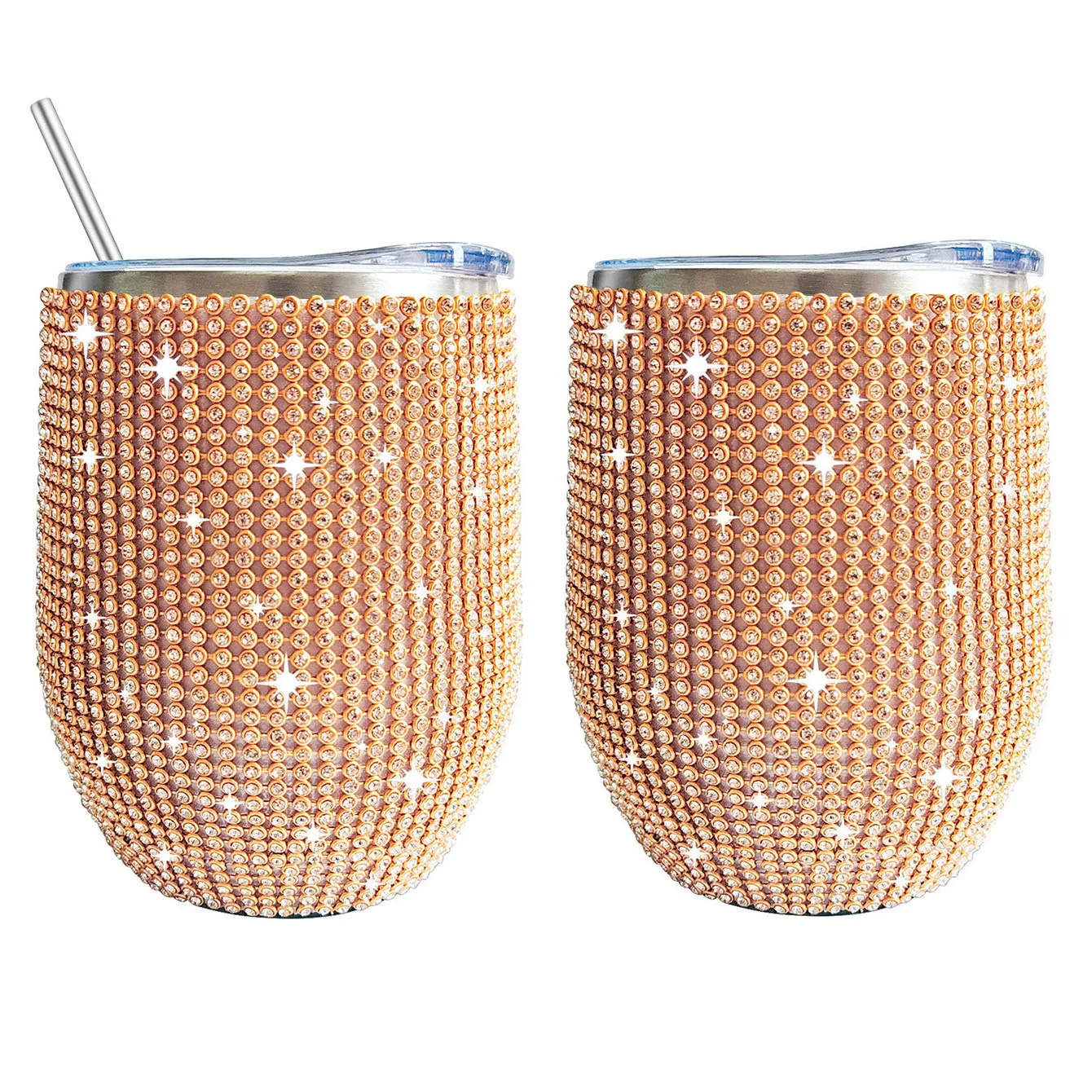Glitter Custom colours amazon straight popular steel Light blue Light green drinking set coffee mug double wall stainless steel