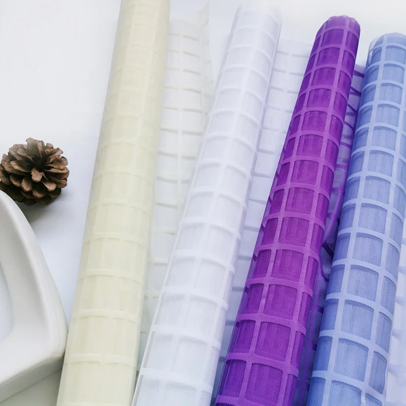 Декоративная сетка для обертывания цветов, рулон сетки, мягкий тюль, рулон в скандинавском стиле