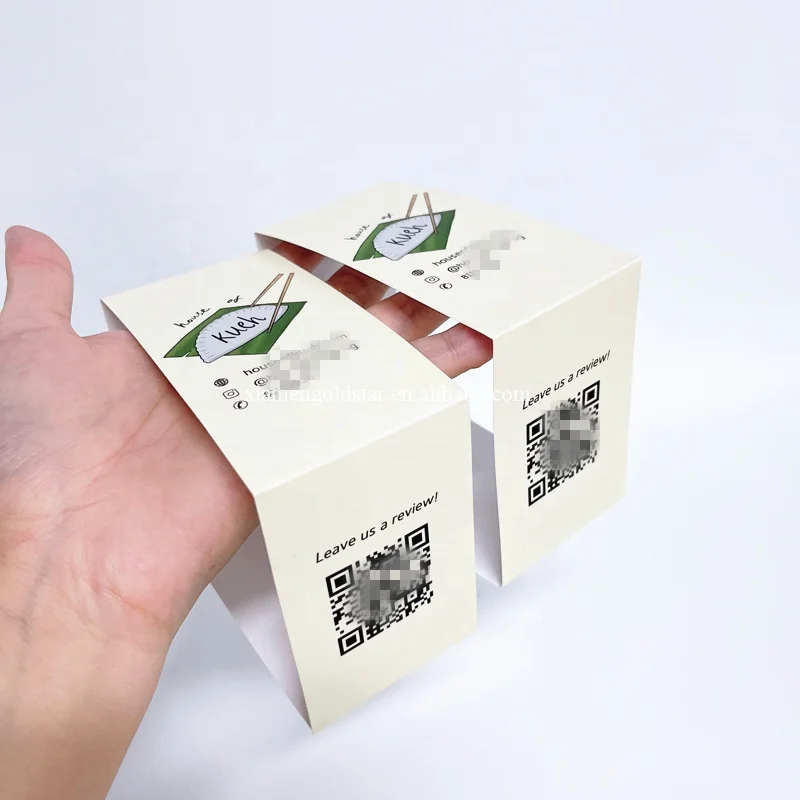 Cheaper kraft paper sleeve for food container brand name print paper sleeves for food packaging