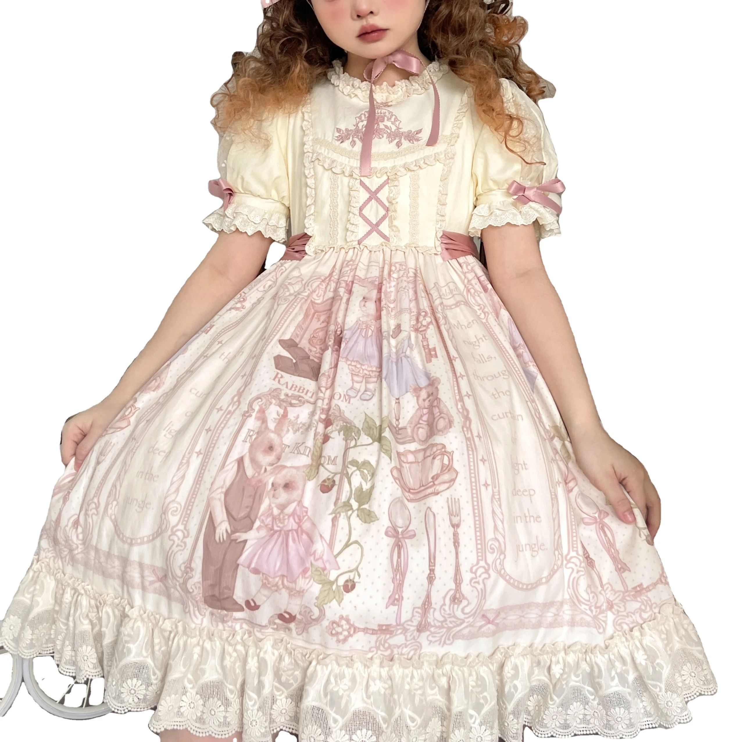 Hot selling brand sweet swing lolita girl costumes dresses anime cosplay gothic girls clothing lolita