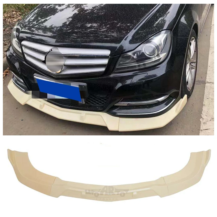 Передняя губа R & D из АБС-пластика и углеродного волокна для Mercedes Benz класса C W204 C63 C300 AMG 2007 2008 2009 2011 2012