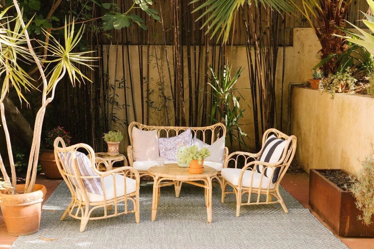 Диван для отдыха из ротанга винтажный диван натуральная плетеная мебель (100% натурального цвета)