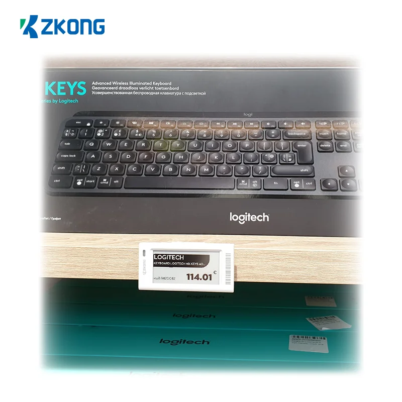 Zkong Price Esl E-ink  2.13 Inch Electronic Digital Price Tags E Display For Retail Price Label