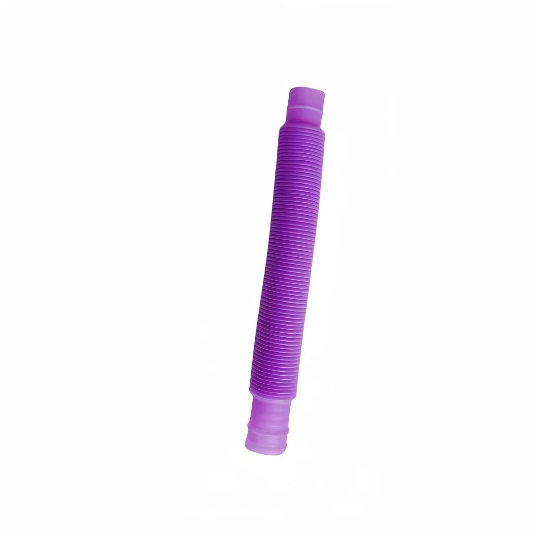 Factory Colorful Tubes Mini DIY Puzzle Toys For Kids Christmas Pop Plastic Tubes