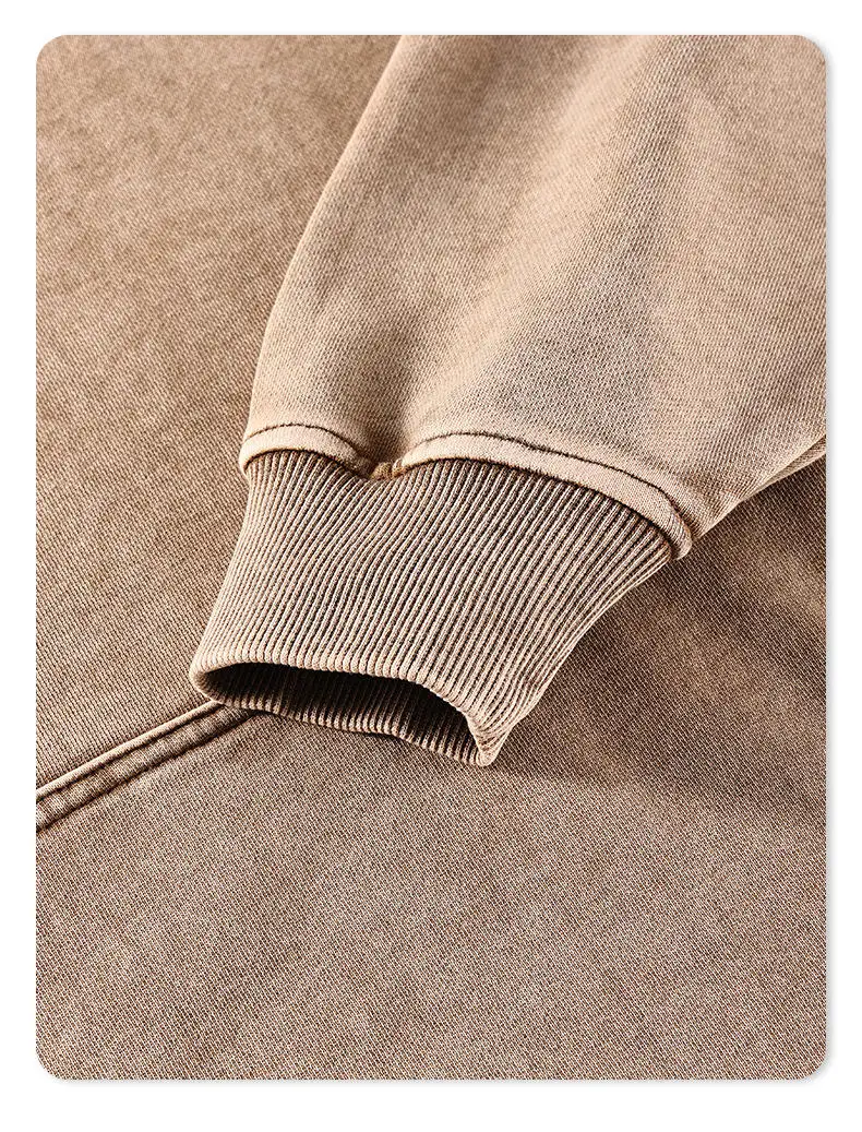 Wholesale 500gsm heavy Plain Custom heavyweight Distress Oversized Blank Stone Acid Vintage Wash Hoodie essentials hoodie