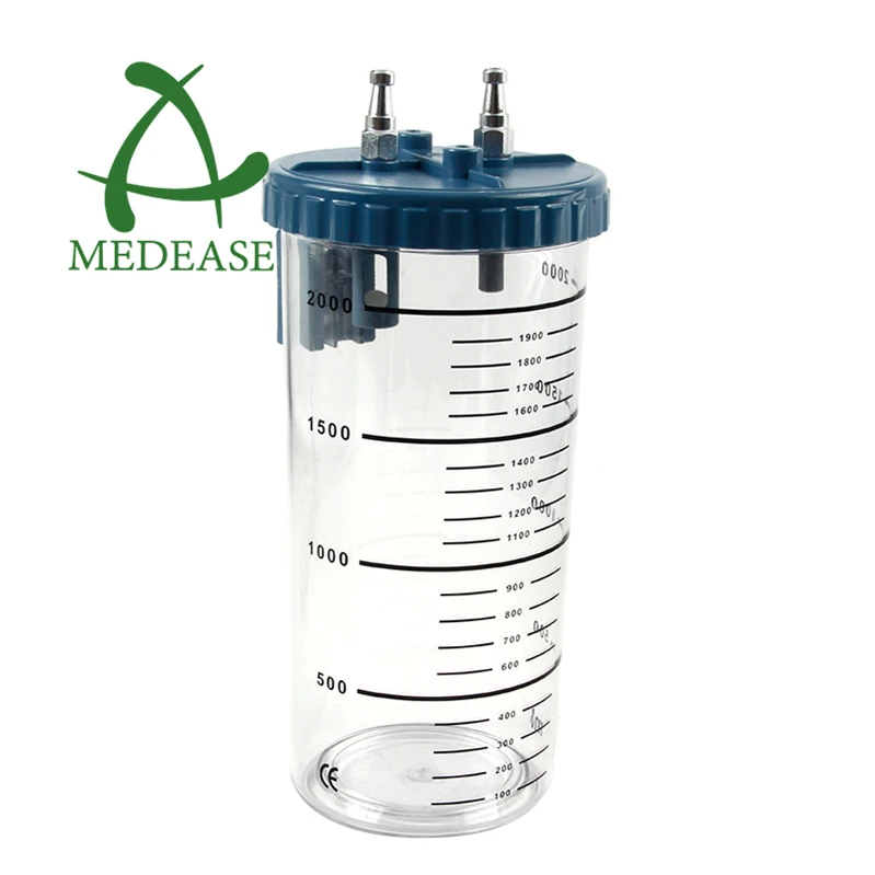 Autoclavable Suction Bottle Medical Suction Jar 1L 2L 4L for Suction Machine