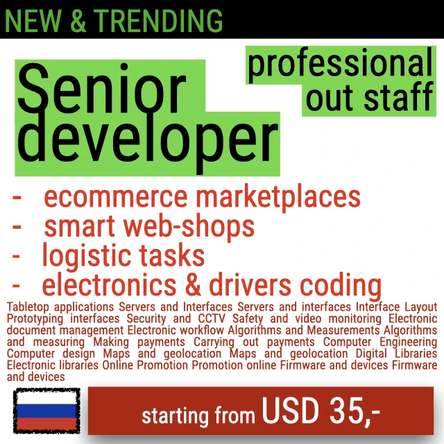 
Senior developer professional out staff 