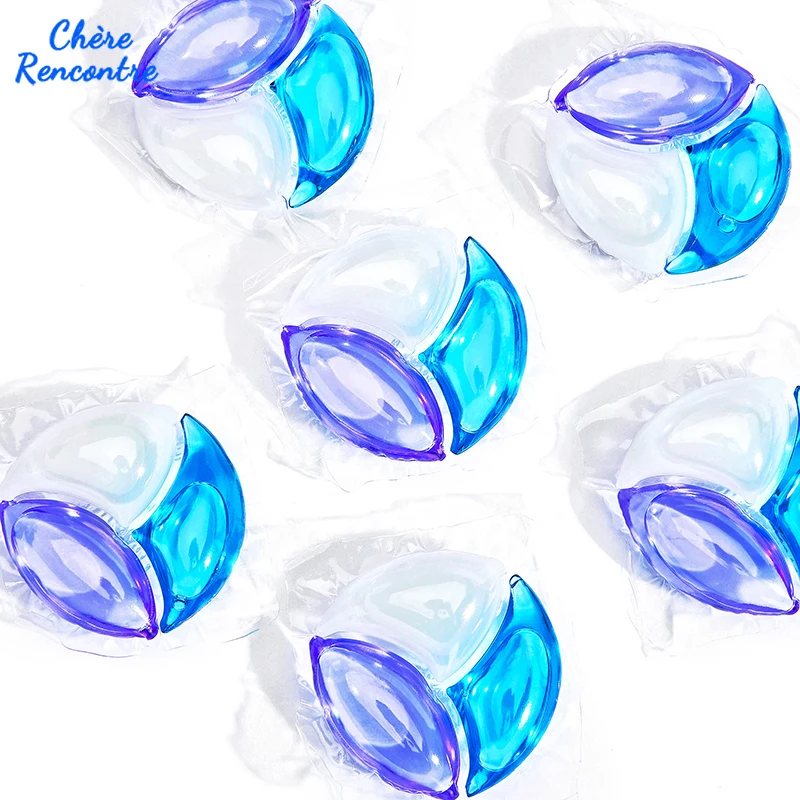 Customized Natural Custom Scent Fragrant Laundry Washing Beads 3 In 1 Laundry Detergent Pods