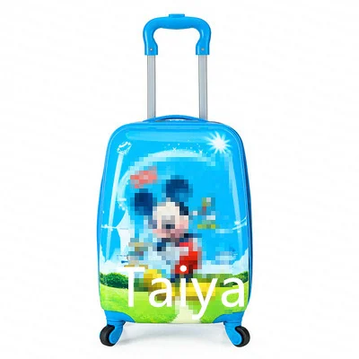 Custom Cartoon anime super man Suitcase Children Rolling Luggage Bag kids boy Trolley Cases