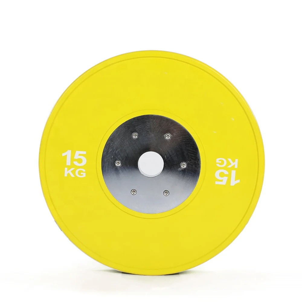 Premium  virgin rubber coated competition weight bumper plates