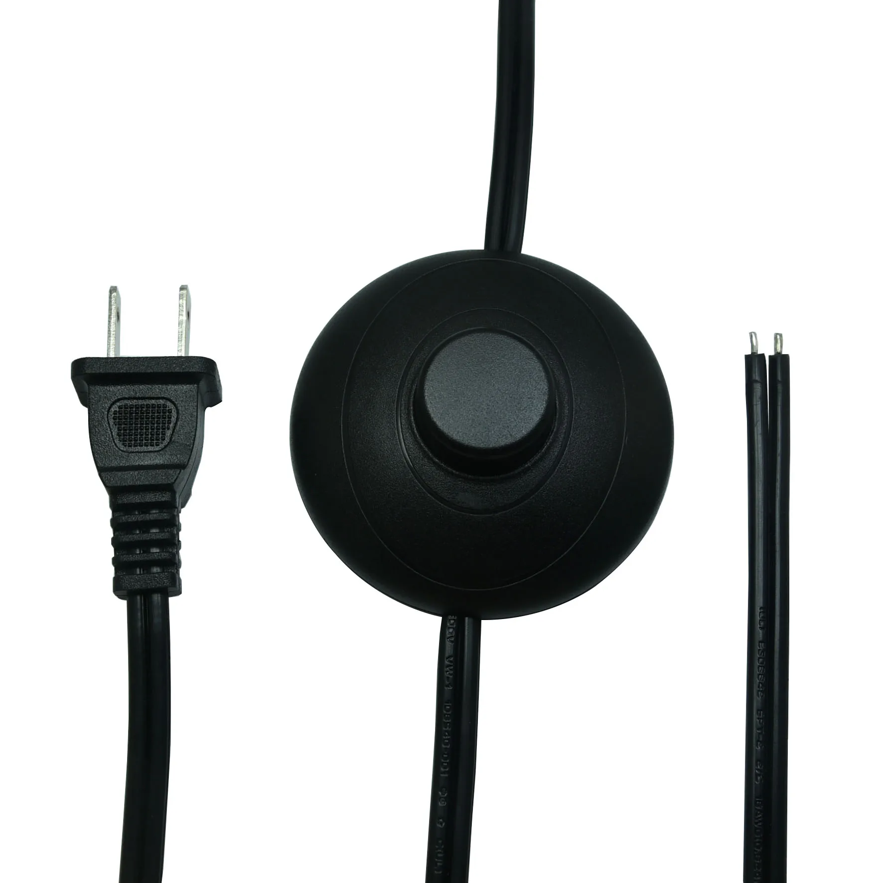 FILSHU 3M/9.8Ft Spt-2 18AWG AC Power Cord Plug with Floor Foot Pedal Push Switch