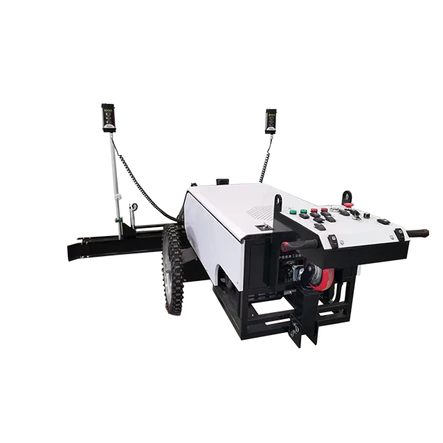 Two-wheel hand-held  Automatic Concrete Finisher leveling machine concrete laser screed machine