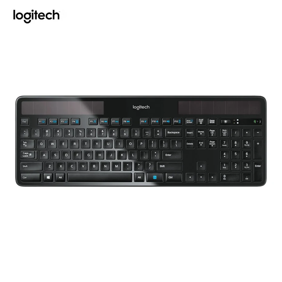 New Logitech K750 Solar 2.4 GHZ Wireless keyboard Light Energy Powered keyboard For computer office