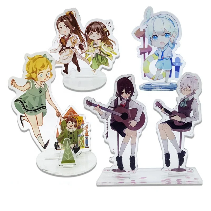 Anime Figure Custom Acrylic Standee Model Desk Decor Plastic Sign Stand