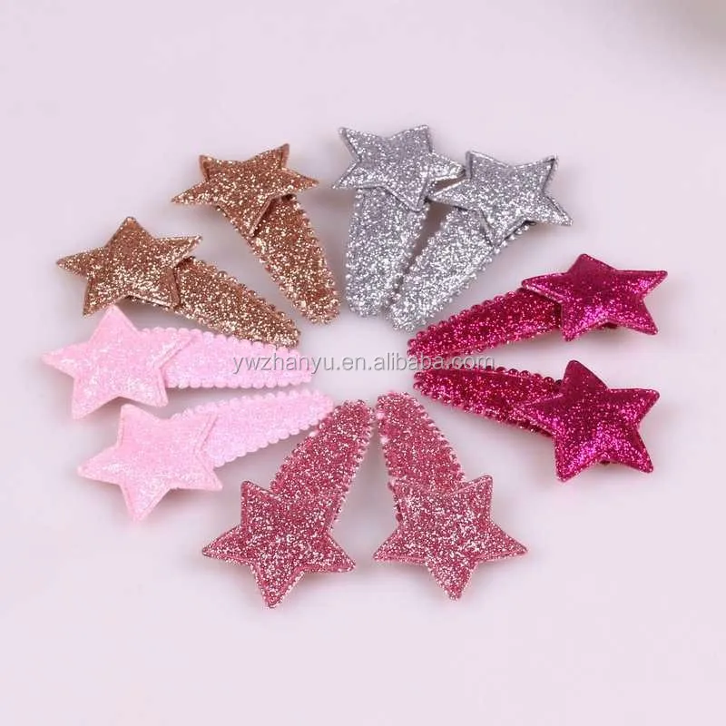 Лидер продаж заколка для волос с блестками и звездами заколки на заказ 2024 Новые поступления