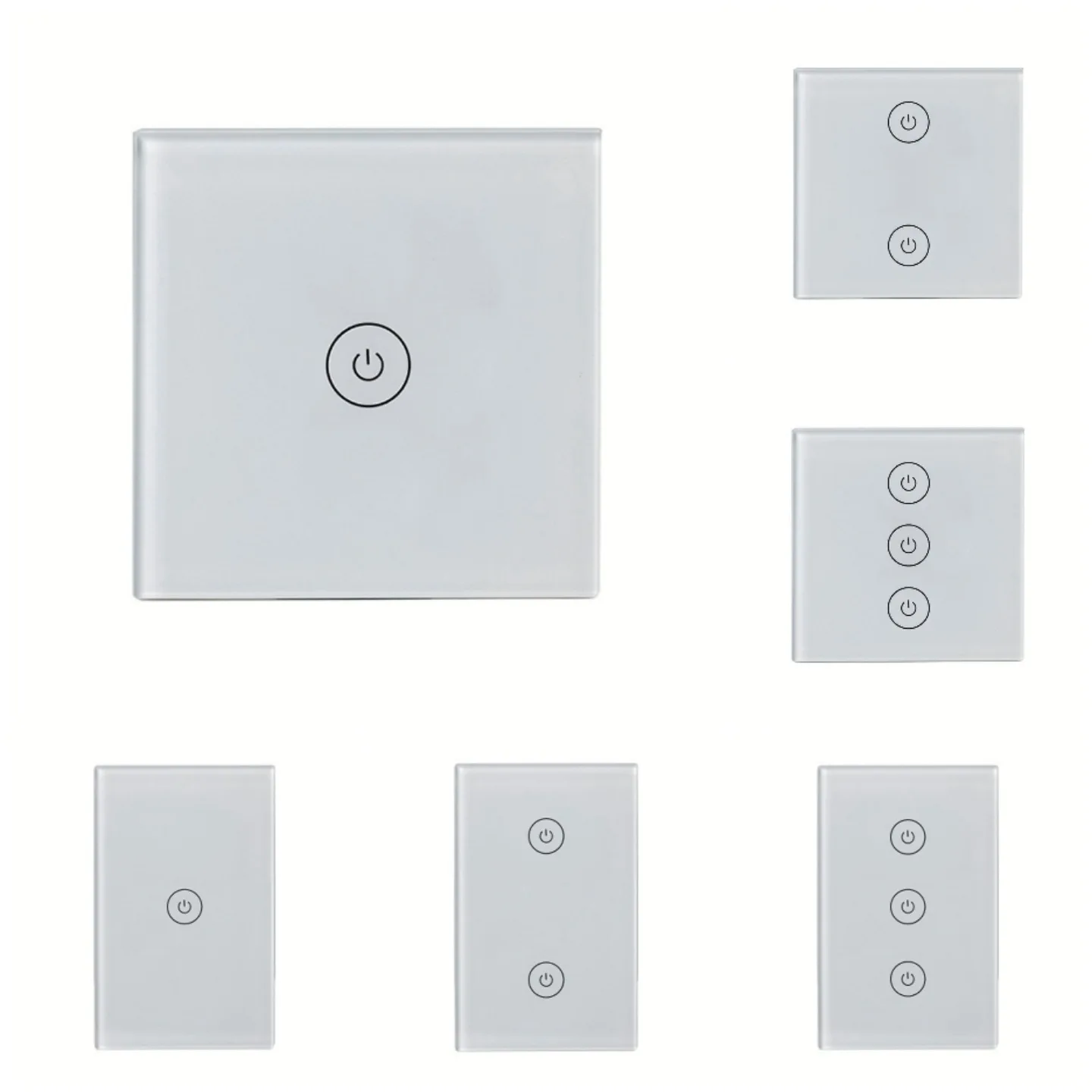 Alexa Google Home Compatible US AU Standard Smart Wifi Wall Touch Switch Remote WiFi Wall Switch Type 86  Type 120