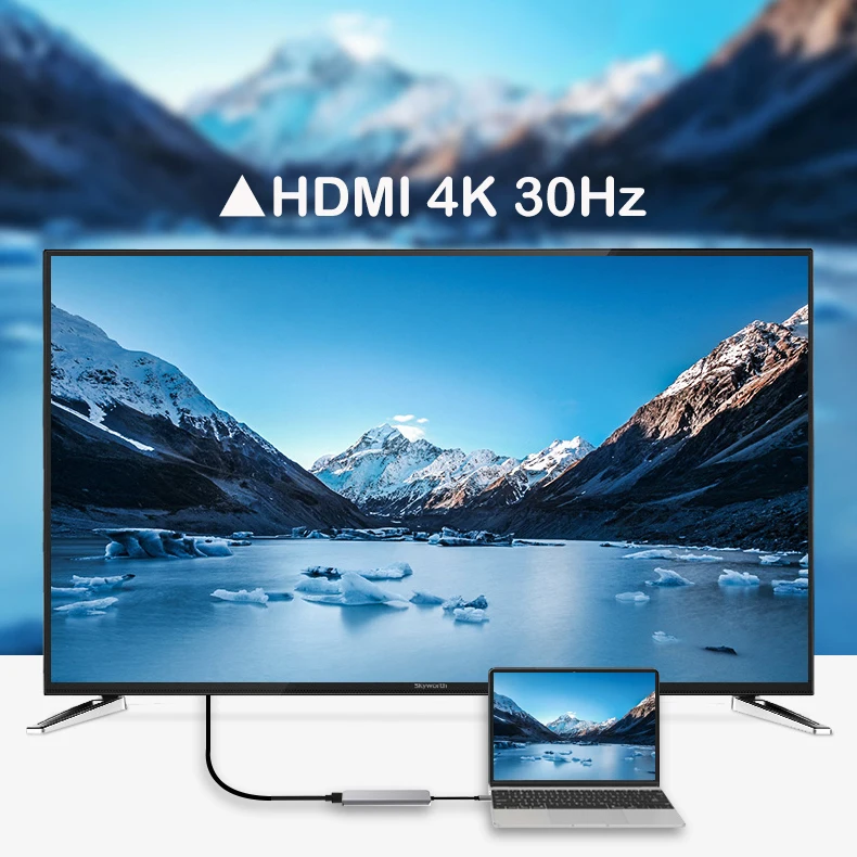  Новейшие 7 в 1 USB-C USB Type-C концентратор с USB3.0 поддержка 4K HD MI PD 3 0 адаптер для зарядного
