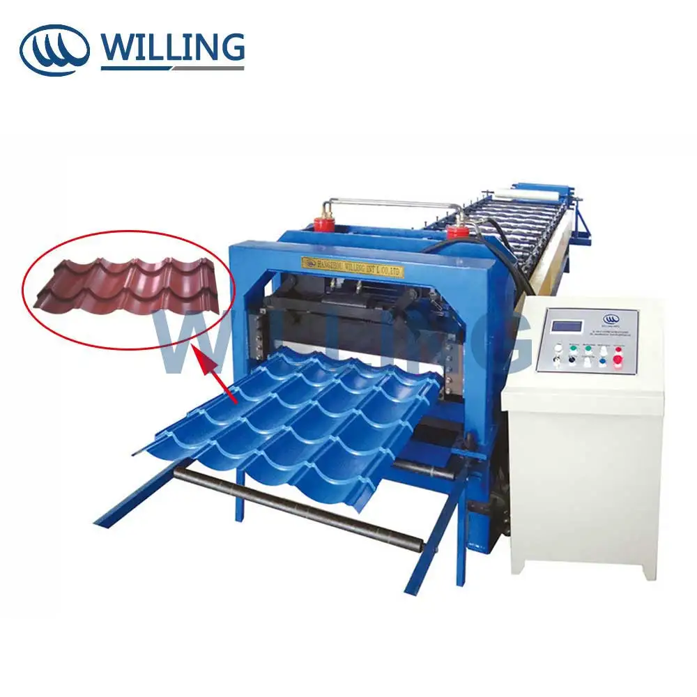 Steel Roof Tile Forming Machine Colored Roll forming Wall Application Core Motor Bearing Pump Gear Gearbox Engine Components