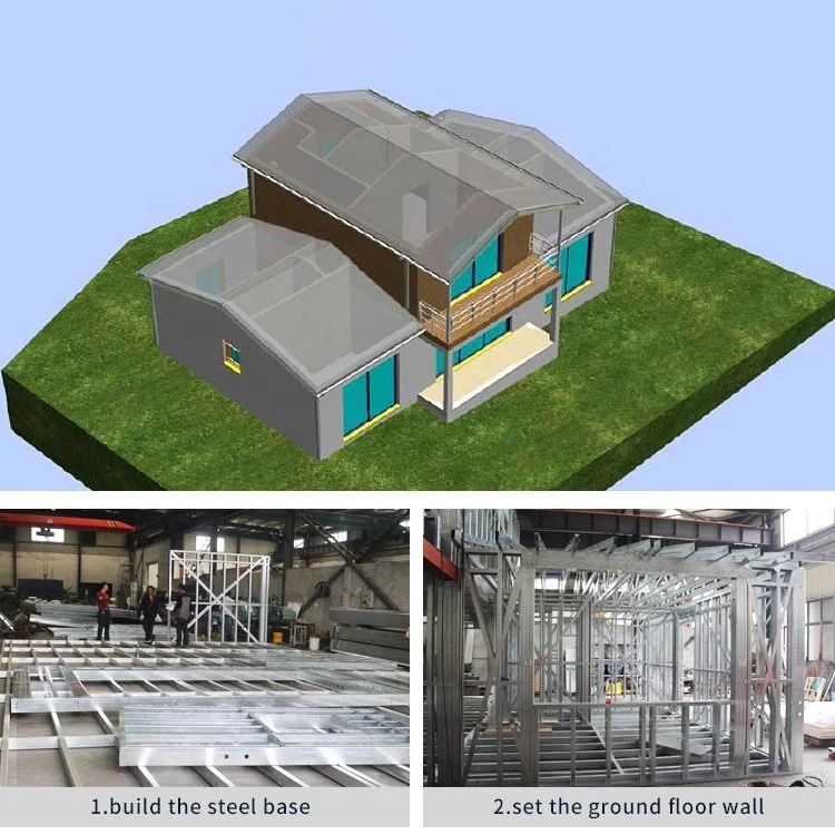 Modern Modular Prefabricated House Light Steel Structure Villa