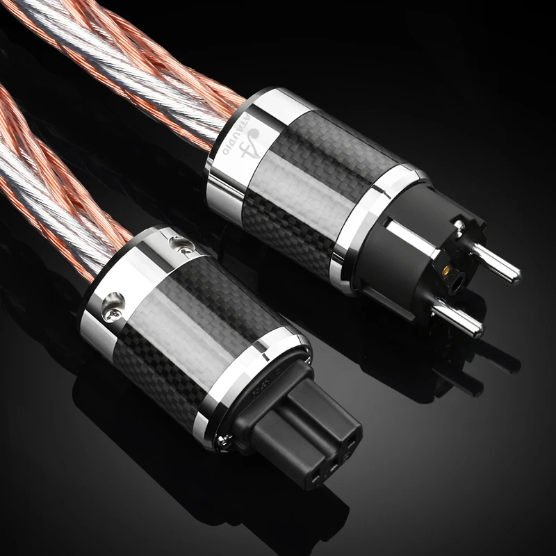 ATAUDIO  Hifi OCC Power Cable With European Plug High Purity OCC Power Cord