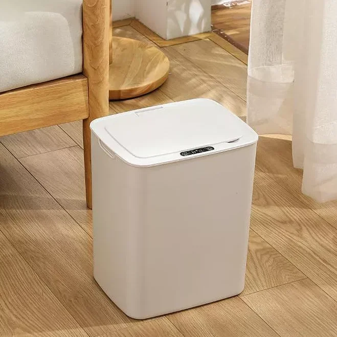 14L kitchen bathroom plastic automatic motion smart garbage bin intelligent rubbish bin with sensor electric trash cans