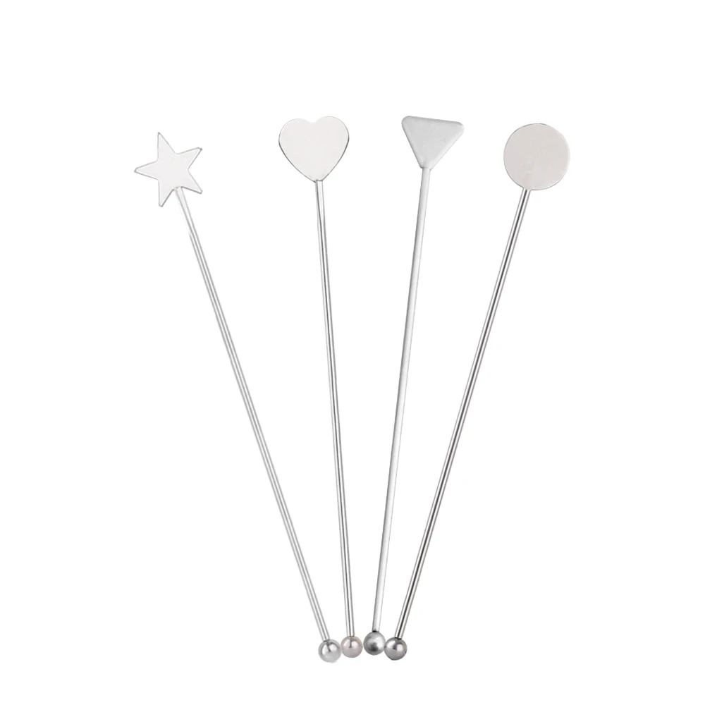 OUYADA Factory Direct Customable Stainless Steel Coffee Stirrers Stir Sticks Beverages Swizzle Stick Cocktail Drink Swizzle