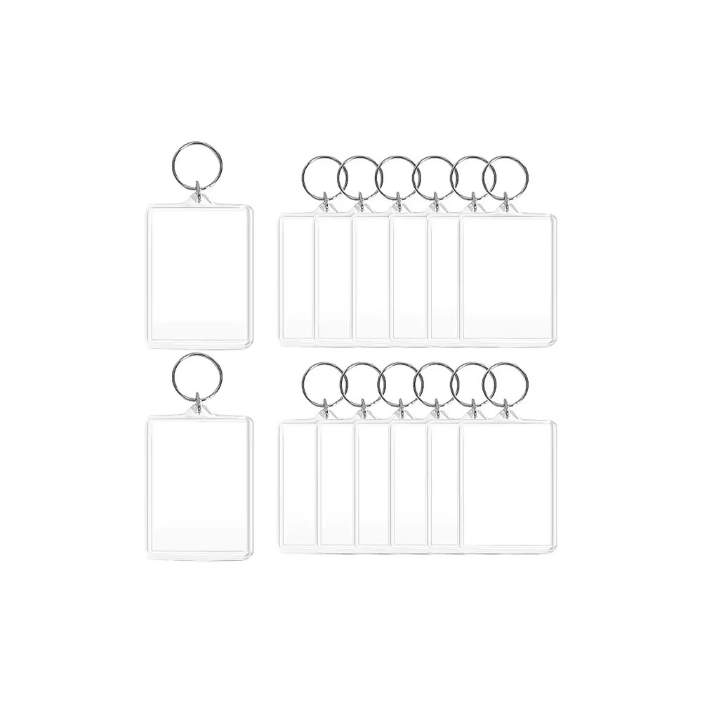 Top quality anime pvc keychain clear acrylic keychain custom logo