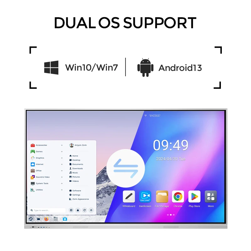 Interactive Meeting Board Projector interactive Board 65 Inch Flat Screen 65 Inch Interactive Meeting Board Projector