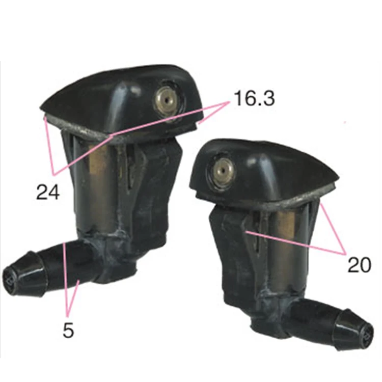 Car Front Windshield Wiper Washer Nozzles for Prelude Spray Jet Kit