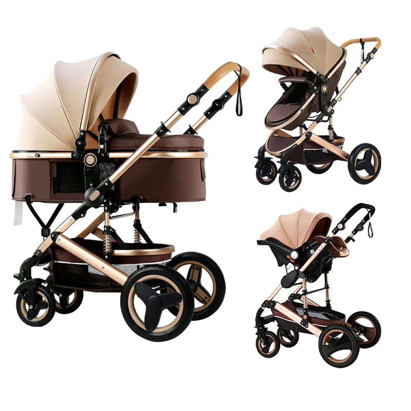High Quality Reversible 3 In 1 Baby Trolley, Toddler Reversible 3 In 1 Baby Stroller Pram/