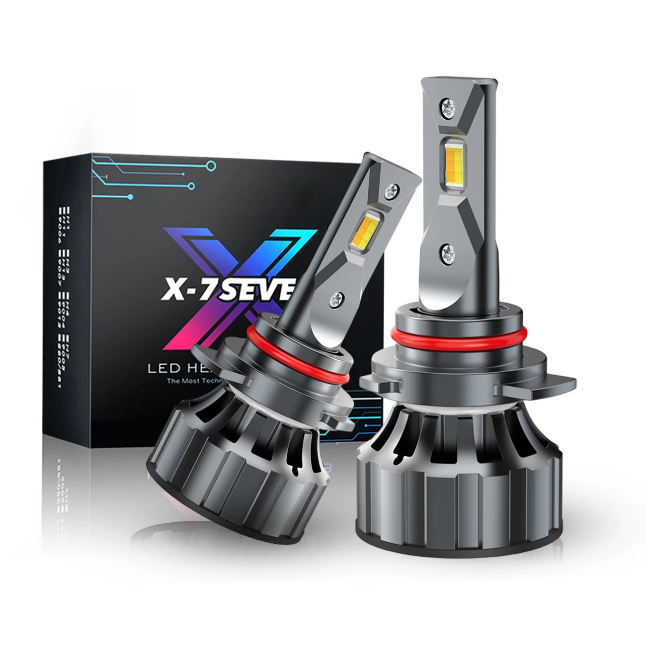 X7SEVEN высокое качество T1 Plus 3 цвета 12 В Canbus 9005 9006 9012 H11 H7 H4 светодиодные фары лампы для автомобиля