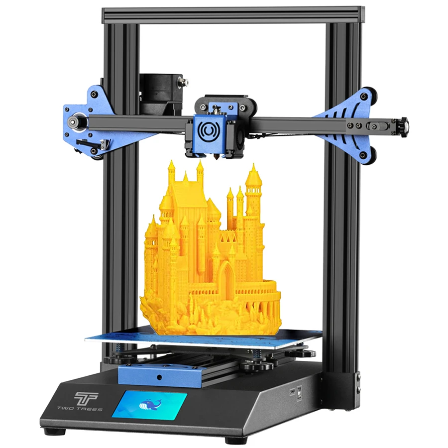 New 95% Pre-Assembled Ultra-Quiet Fast Heating FDM professional 3D printer BLU-3 V2 DIY Printing 235*235*280mm