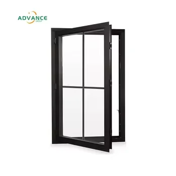 Изготовленное на заказ алюминиевое створчатое окно со встроенным экраном от насекомых и ударостойким стеклом