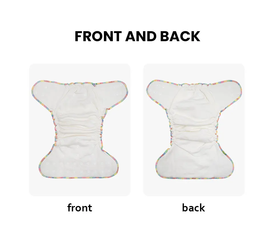 New Arrival Bamboo Cotton Super Soft Non-Disposable New Design OEM Breathable Baby Cloth Diapers Fitted Diaper