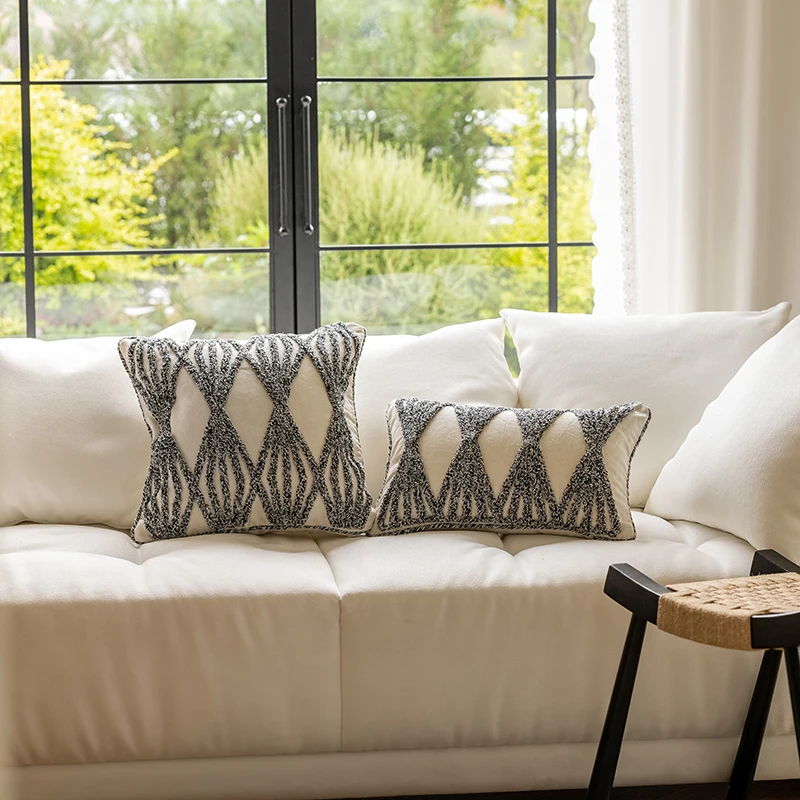 Bohemian pillow simple Scandinavian tufted cushion window decorative pillow cover decorative cushion
