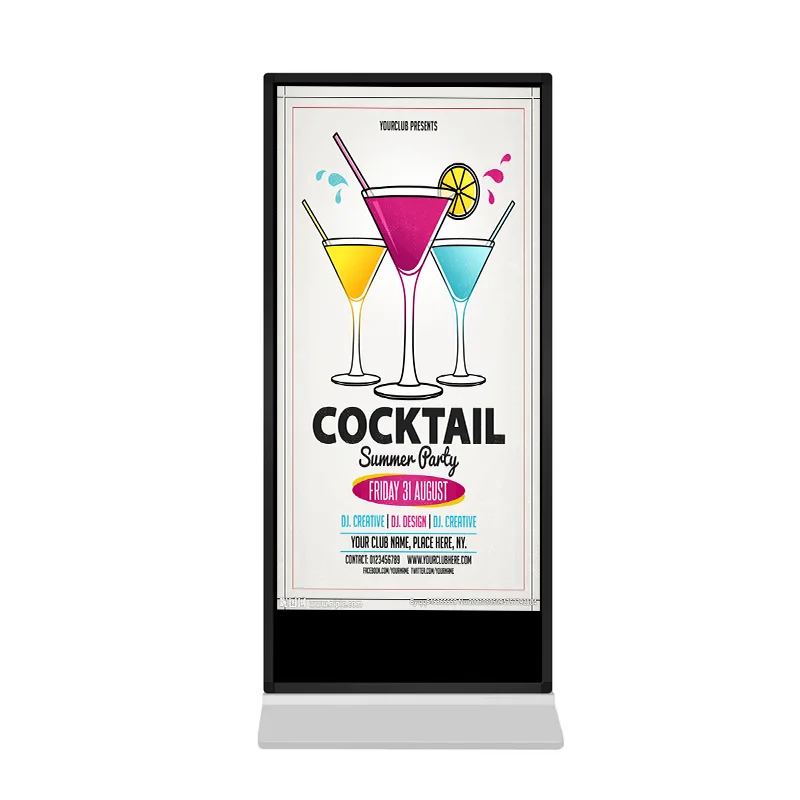43 49 55 65 дюймов LCD Digital Signage и дисплеи HD постер ЖК-киоск 4k внутренний рекламный плеер сенсорный экран киоск