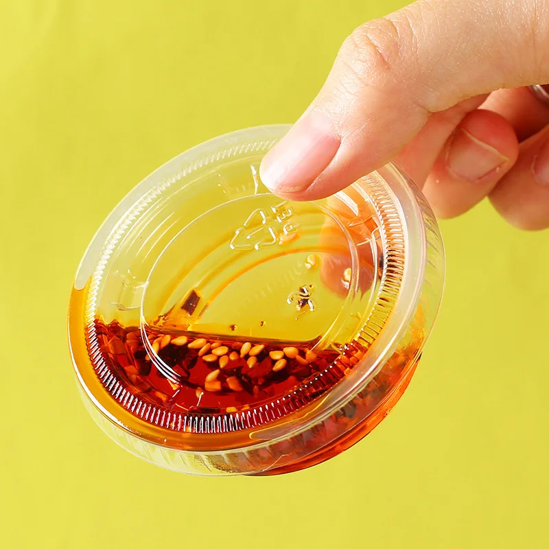 Wholesale Disposable Sauce Cups Clear Plastic Disposable Round PP PLA Souffle Cup Sauce Portion Cup