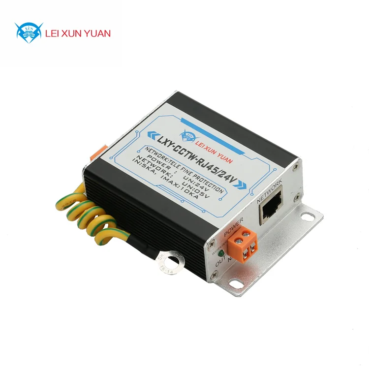 Leixunyuan Monitoring Network Supply Surge Arrester Power For Signal Surge Protective Lightning Rj45 220v Surge Protective