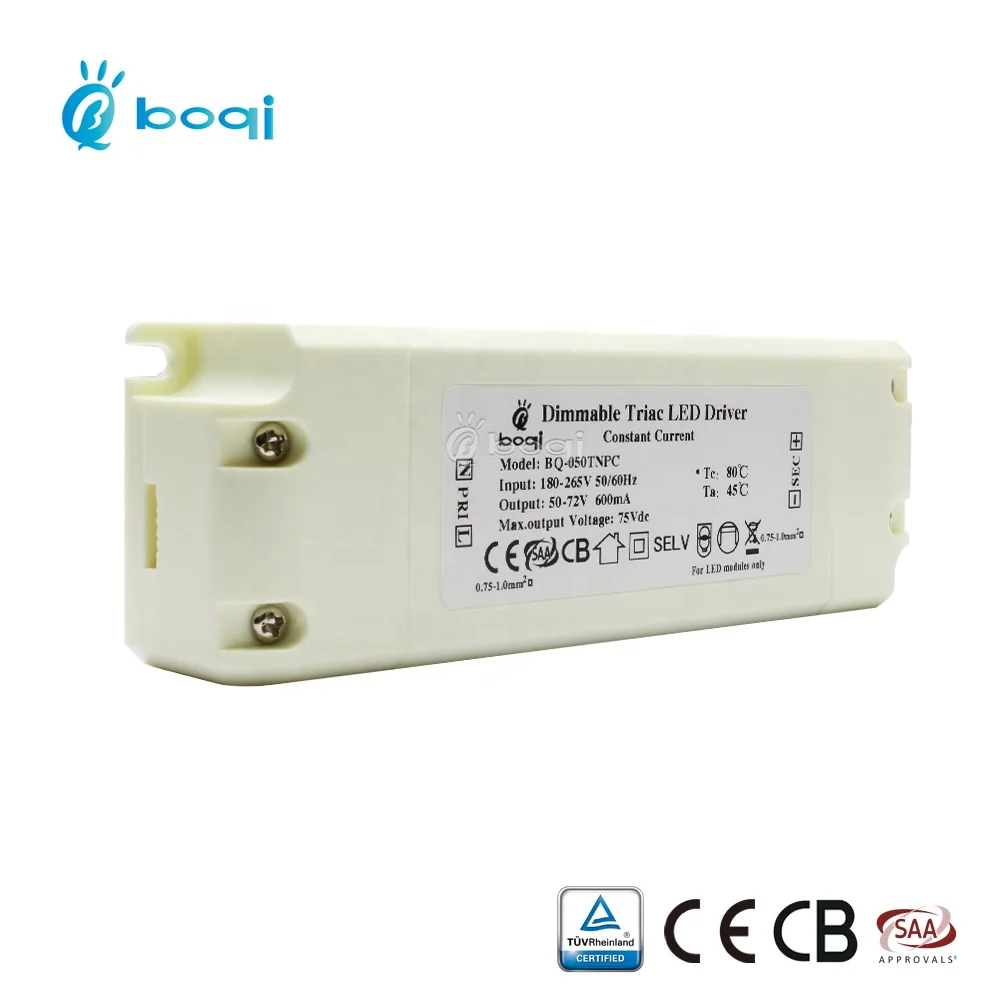 Fast delivery 600mA triac dimmable led driver 42w TUV CB